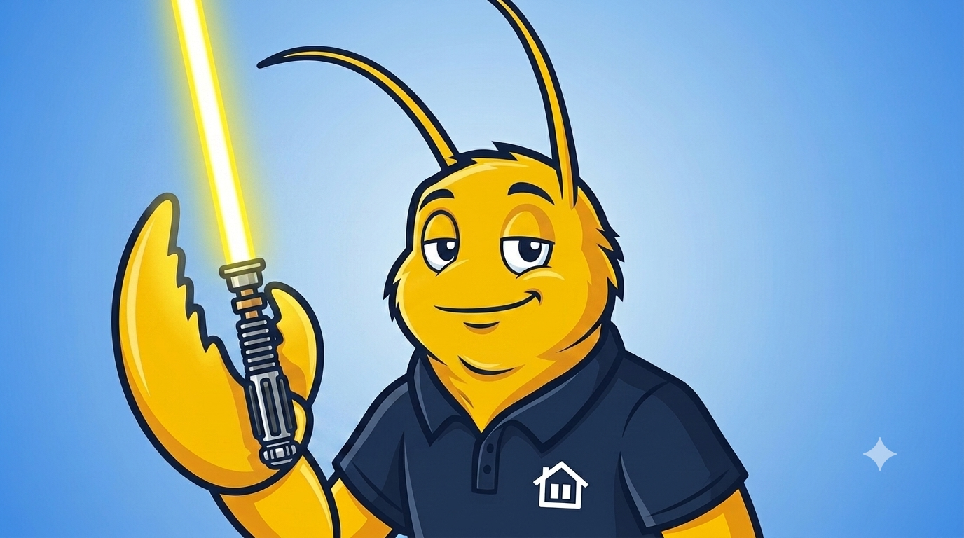 Yellow Lobster holding Yellow Lightsaber